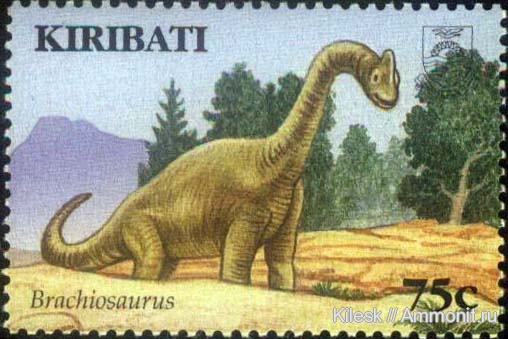 динозавры, зауроподы, марки, Brachiosaurus